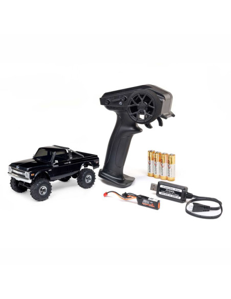 AXIAL Chevrolet K10 4X4 RTR Brushed Rock Crawler 1/30 (batería y cargador incluidos), color negro - Imagen 1