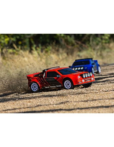 Traxxas Mini Rally VXL Ford RS200 1/12 incluye batería y cargador USB AZUL - Imagen 12