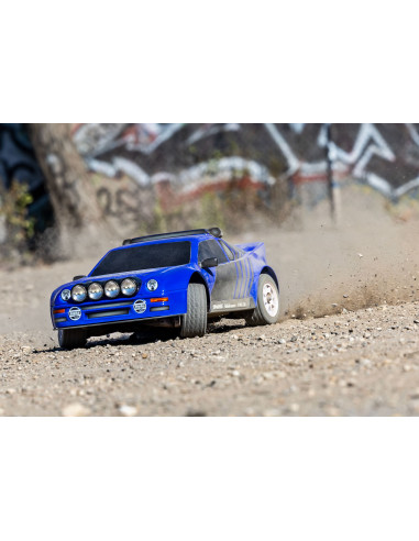 Traxxas Mini Rally VXL Ford RS200 1/12 incluye batería y cargador USB AZUL - Imagen 14