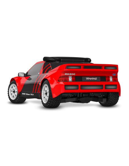 Traxxas Mini Rally VXL Ford RS200 1/12 incluye batería y cargador USB ROJO - Imagen 3