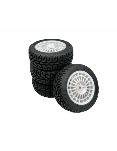 ABSIMA2510065 1:10 Wheel Set ""Rallye Street Design"" white (4) - Imagen 1
