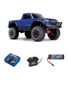 PACK TRAXXAS TRX-4 Sport sin clip 1/10 4WD AZUL+CAMBIOS DE SERVO+BATERIA 7600MAH Y CARGADOR - Imagen 1