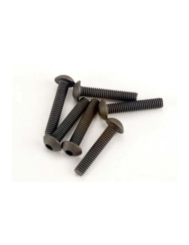 TRX2579 Tornillos, máquina de cabeza de botón de 3 x 15 mm (impulsión hexagonal) (6) - Imagen 1