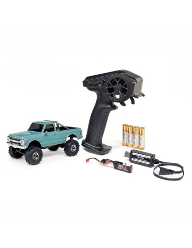 AXIAL SCX30 Chevrolet K10 4X4 RTR Brushed Rock Crawler 1/30 (batería y cargador incluidos), color verde - Imagen 1