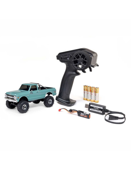 AXIAL SCX30 Chevrolet K10 4X4 RTR Brushed Rock Crawler 1/30 (batería y cargador incluidos), color verde - Imagen 1