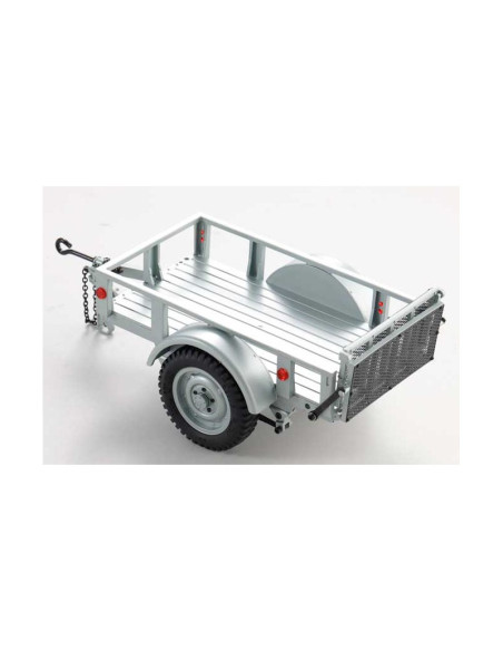 FMS 1/18 - 1/12  Remolque utilitario B (Plata) - Imagen 1