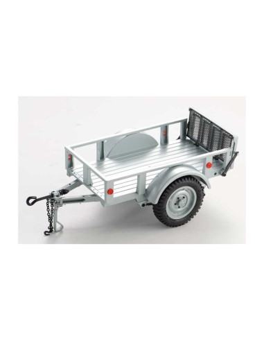 FMS 1/18 - 1/12  Remolque utilitario B (Plata) - Imagen 4