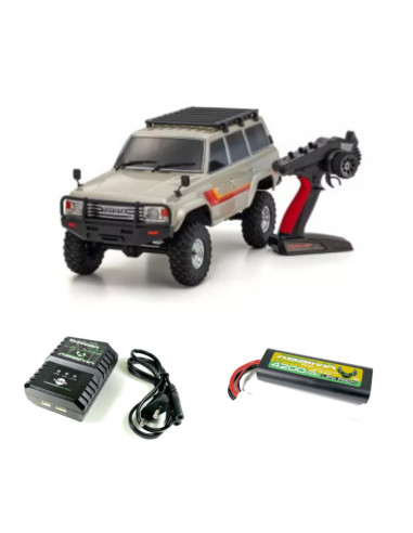 PACK KYOSHO Toyota Land Cruiser 60 KC10 1/10 4X4 RTR+BATERIA Y CARGADOR - Imagen 1