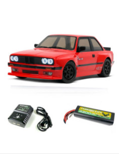 PACK HNR BMW 1/10 DRIFT BRUSHLESS 60A 3300KW 4X4 WATERPROOF RTR+BATERIA 2S Y CARGADOR - Imagen 1