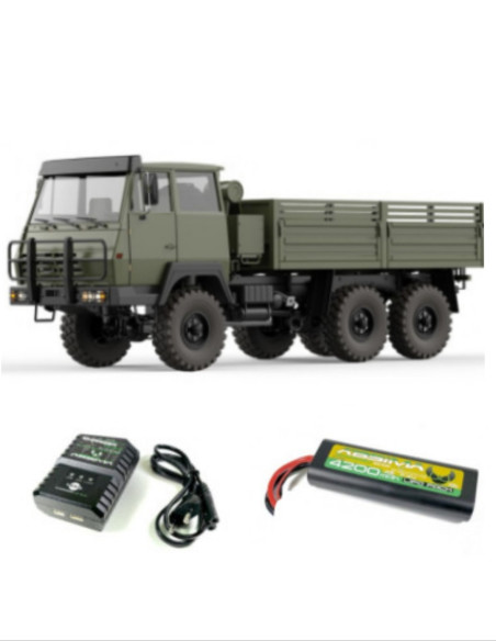 PACK CROSS CAMION SC6 1/12 6X6+BATERIA Y CARGADOR ABSIMA - Imagen 1
