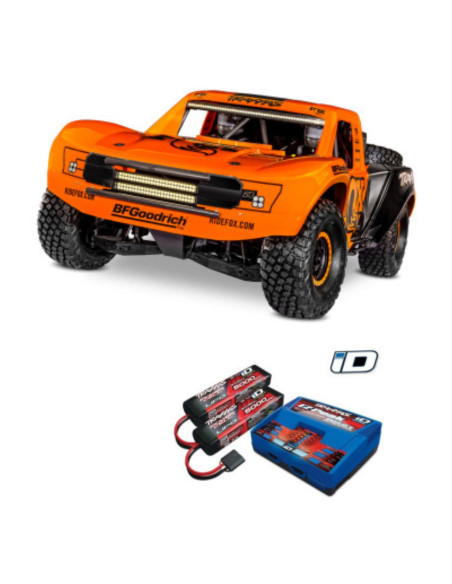 ARTICULO PACK Traxxas Unlimited Desert Racer 4WD 1/7  LED, TQi VXL-6S RTR+COMBO TRAXXAS 6S - Imagen 1