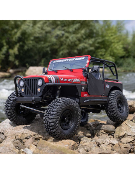 AXIAL 1/10 SCX10 III Jeep CJ-7 4X4 RTR Brushed Rock Crawler ROJO - Imagen 3