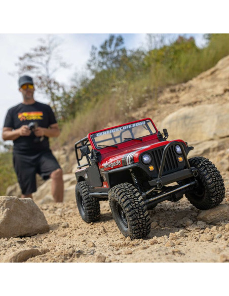 AXIAL 1/10 SCX10 III Jeep CJ-7 4X4 RTR Brushed Rock Crawler ROJO - Imagen 10