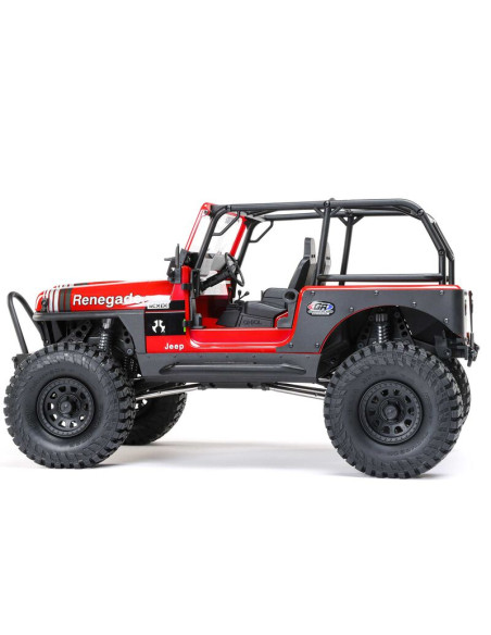 AXIAL 1/10 SCX10 III Jeep CJ-7 4X4 RTR Brushed Rock Crawler ROJO - Imagen 13