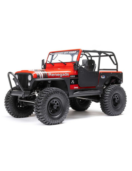 AXIAL 1/10 SCX10 III Jeep CJ-7 4X4 RTR Brushed Rock Crawler ROJO - Imagen 1
