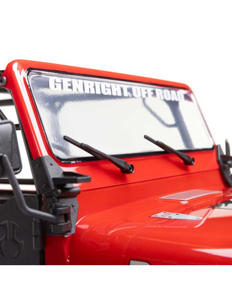 AXIAL 1/10 SCX10 III Jeep CJ-7 4X4 RTR Brushed Rock Crawler ROJO - Imagen 23