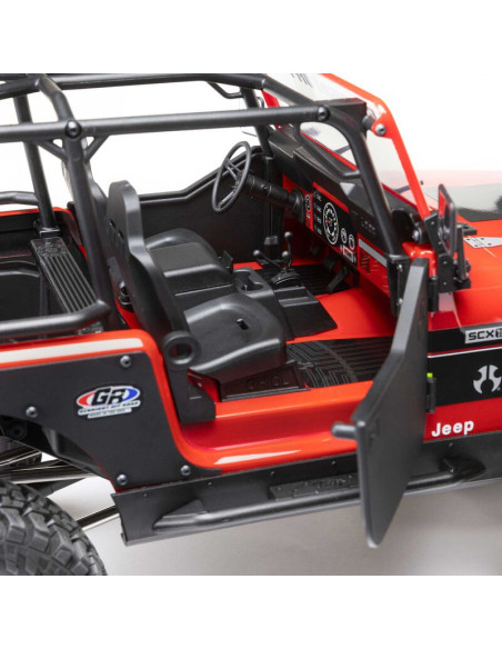 AXIAL 1/10 SCX10 III Jeep CJ-7 4X4 RTR Brushed Rock Crawler ROJO - Imagen 29