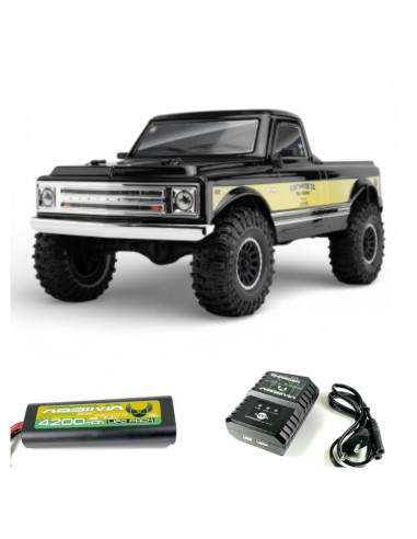 PACK Yikong Crawler 1/10 RTR Negro+BATERIA Y CARGADOR ABSIMA - Imagen 1
