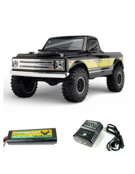 PACK Yikong Crawler 1/10 RTR Negro+BATERIA Y CARGADOR ABSIMA - Imagen 1