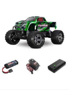 TRAXXAS STAMPEDE  2WD BL-2S HD VERDE - Imagen 1