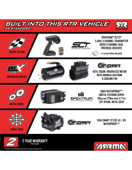 ARRMA 1/7 TALION 6S EXB 4X4 RTR Camión de velocidad BRUSHLESS, negro - Imagen 31