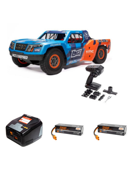 PACK LOSI 1/5 5IVE-TE 3.0 Camión del desierto eléctrico 4WD RTR+2XBATERIA 7200MAH 6S+CARGADOR 2X200W - Imagen 1