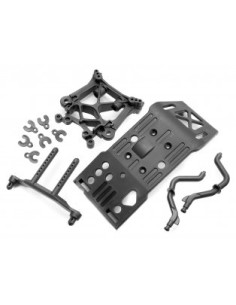 HPI-85234 JUEGO DE PLACA PROTECTORA/SOPORTE DE CARROCERÍA/TORRE DE AMORTIGUACIÓN - Imagen 1