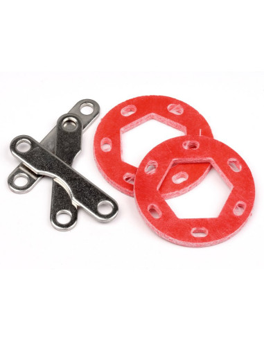 HPI-87055  DISCO DE FRENO DOBLE DE FIBRA DE VIDRIO 19x35x2.5mm/ JUEGO DE PLACAS - Imagen 1