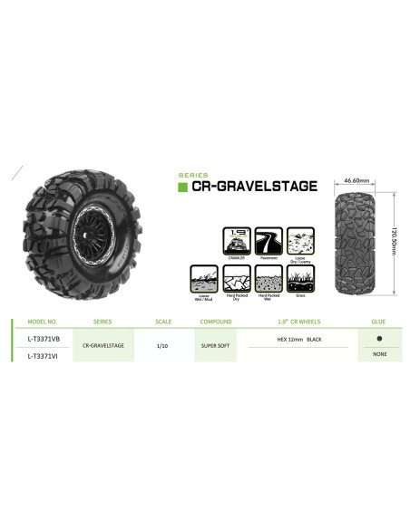 Neumáticos Crawler L-T3371VI - Imagen 1