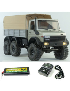 PACK CROSS RC CAMION NT6 1/10 RTR Kit (gris)+BATERIA 2S Y CARGADOR ABSIMA - Imagen 1
