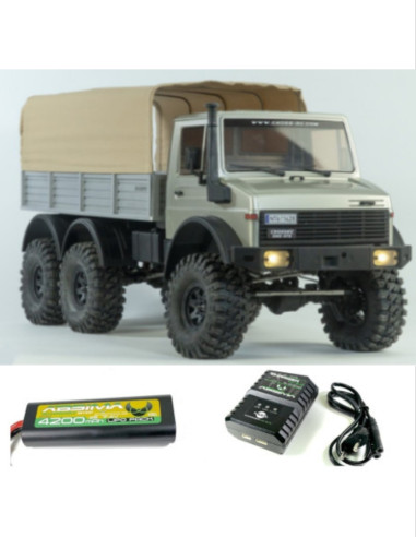 PACK CROSS RC CAMION NT6 1/10 RTR Kit (gris)+BATERIA 2S Y CARGADOR ABSIMA - Imagen 1