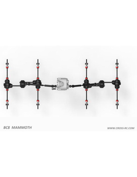 PACK CROSS RC BC8 Mammoth Flagship(versión insignia) Kit RTR 1/12+BATERIA 2S Y CARGADOR ABSIMA - Imagen 19