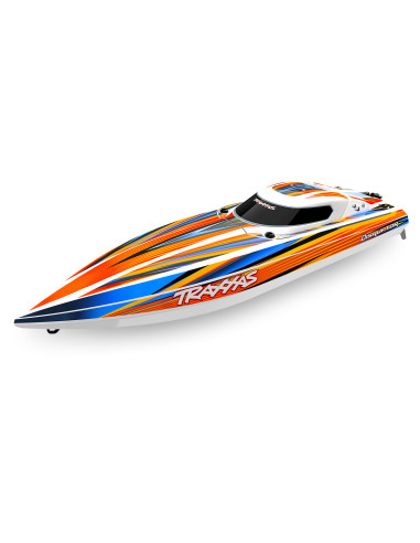 EMBARCACION DE ALTO RENDIMIENTO TRAXXAS DISRUPTOR 4S de 40+ MPH NARANJA - Imagen 2