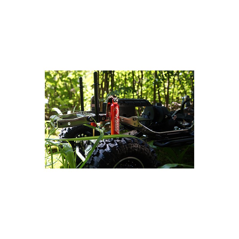 DDL120RDJUEGO DE AMORTIGUADORES  DE RESORTE INTERNO DE DOS ETAPAS DESERT LIZARD DE 120 MM ROJO PARA CRAWLER - Imagen 5