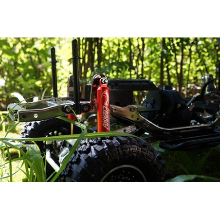 DDL120RDJUEGO DE AMORTIGUADORES  DE RESORTE INTERNO DE DOS ETAPAS DESERT LIZARD DE 120 MM ROJO PARA CRAWLER - Imagen 5
