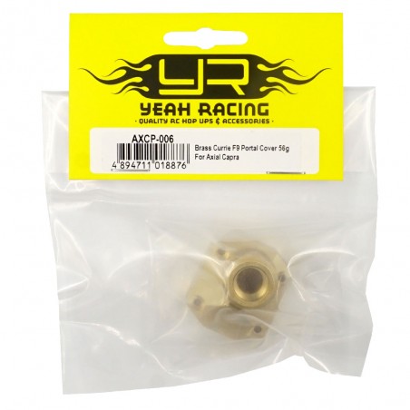 AXSC-006CUBIERTA DE DIFERENCIAL LATON PARA AXIAL CAPRA 56G F9 PORTAL COVER YEAH RACING - Imagen 3