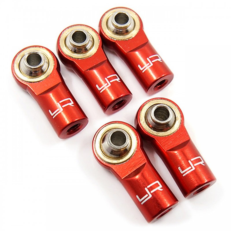 YA-0550RD EXTREMOS DE VARILLA DE ALUMINIO M3 (5 PIEZAS) ROJO YEAH RACING - Imagen 1