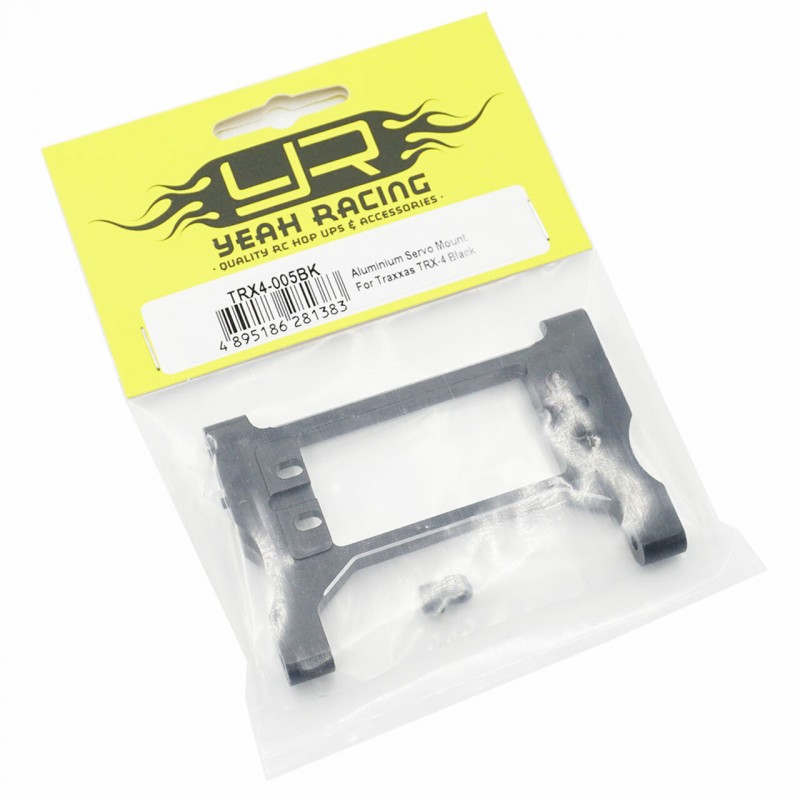 TRX4-005BKSOPORTE DE ALUMINIO PARA SERVO ,TRAXXAS TRX4 Y TRX6 NEGRO YEAH RACING - Imagen 2