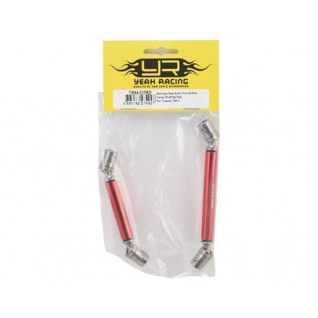 TRX4-015RDJUEGO DE EJES CENTRALES DELANTEROS Y TRASEROS DE ACERO INOXIDABLE ROJO (VER.2) PARA TRAXXAS TRX-4 TRX-6 - Imagen 2