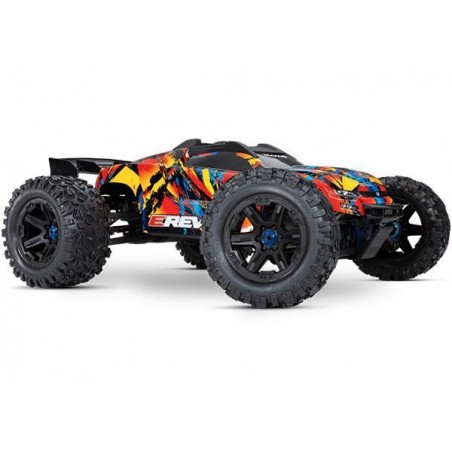 TRAXXAS E-REVO VXL 2.0 BRUSHLESS 6S TSM 1/10 MONSTER TRUCK TRUGGY SOLAR FLARE RCPROGRANADA.COM - Imagen 1