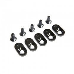 LOS252105 LOSI Inserto de montaje del motor y tornillos 21T, negro (5): 5ive-T 2.0 (se adapta a 62T spur) - Imagen 1