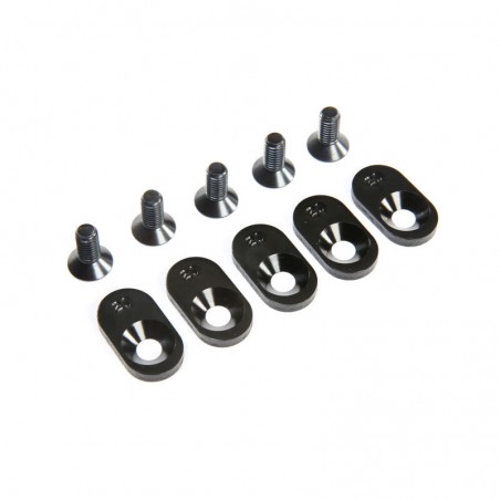 LOS252105 LOSI Inserto de montaje del motor y tornillos 21T, negro (5): 5ive-T 2.0 (se adapta a 62T spur) - Imagen 1