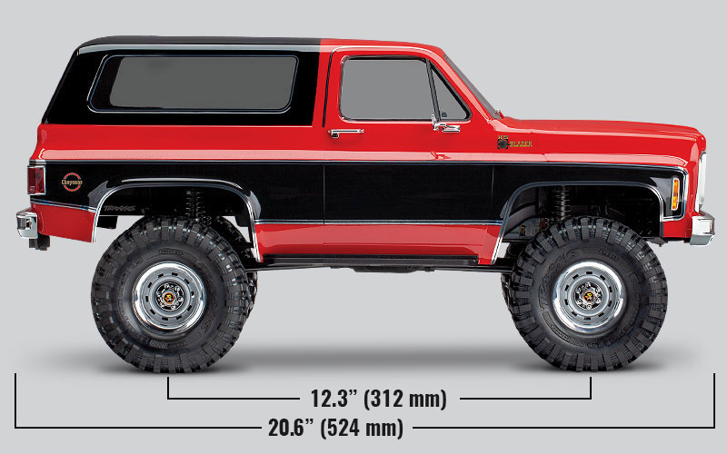 Traxxas TRX-4 1979 Chevrolet Blazer Clipless Crawler Negro INCLUYE CAMBIO DE SERVO A YELLOW 30KG