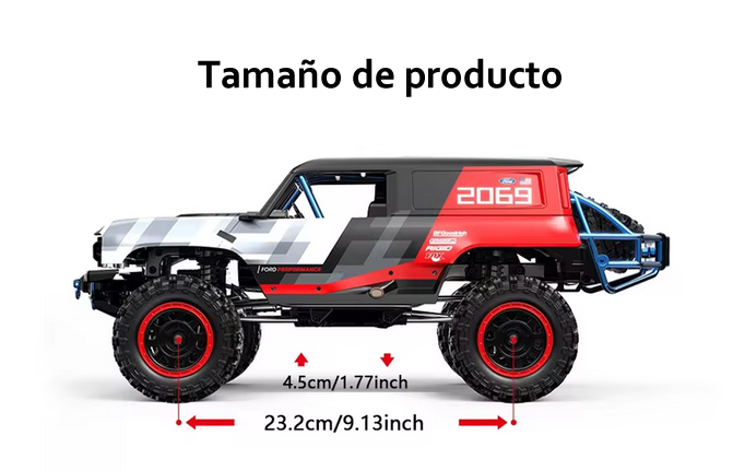 MJX H12P Ford Bronco R 4WD Crawler a escala 1/12 con licencia oficia